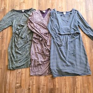 Boob design nursing maternity dresses